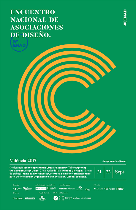 Valencia, capital del diseño en septiembre 2 5º ENAD POSTER VERDE