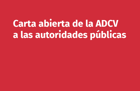Carta abierta a los/las responsables políticos de la Comunitat Valenciana