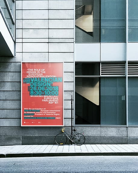 Jornada sobre diseño valenciano en Bruselas 1 cartel bruselas