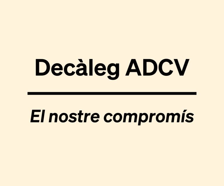 Decàleg de Principis d’ADCV